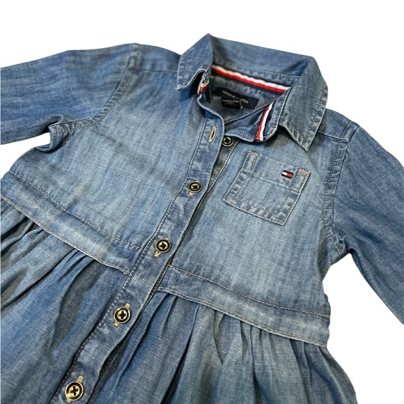 Tommy Hilfiger Blue Denim Baby Dress - Picture 3 of 4